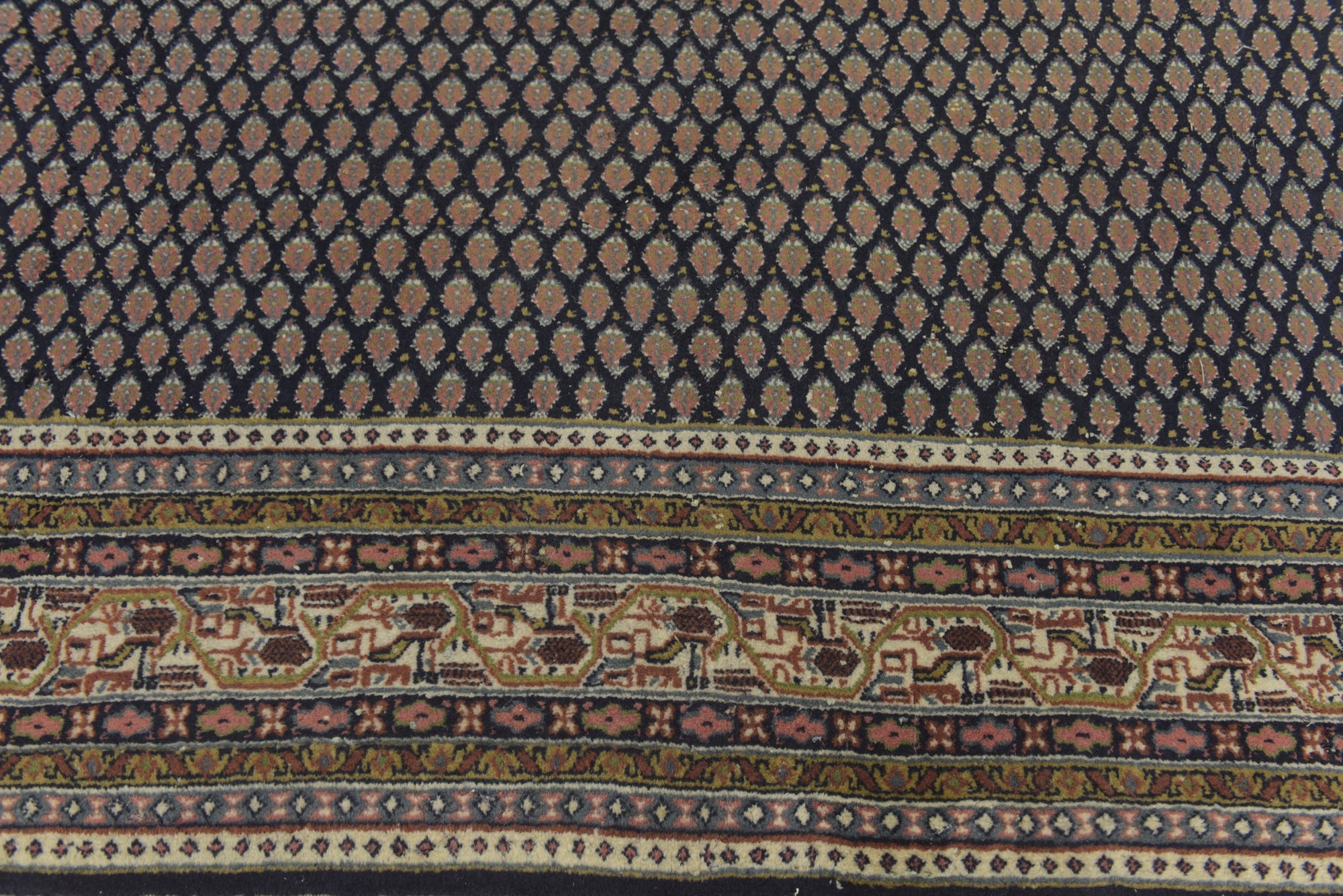 6' 8 x 9' 2 Hand Knotted Botemir Persian Wool Rug
