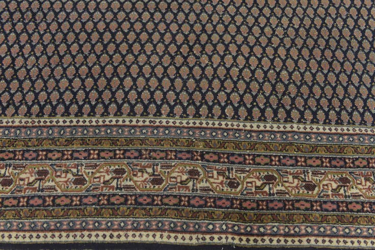 Detail image of 6' 8 x 9' 2 Hand Knotted Botemir Persian Wool Rug