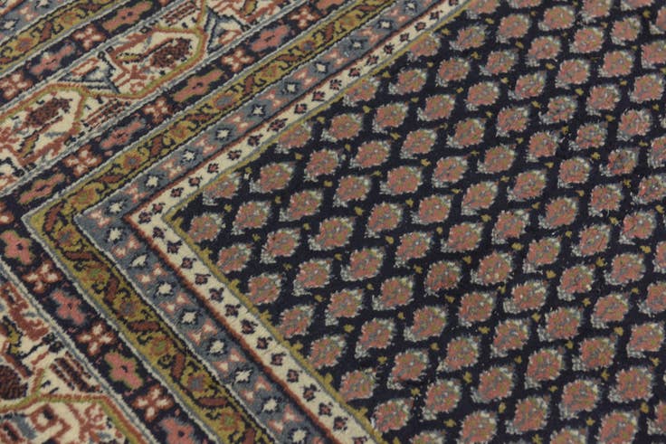 Detail image of 6' 8 x 9' 2 Hand Knotted Botemir Persian Wool Rug