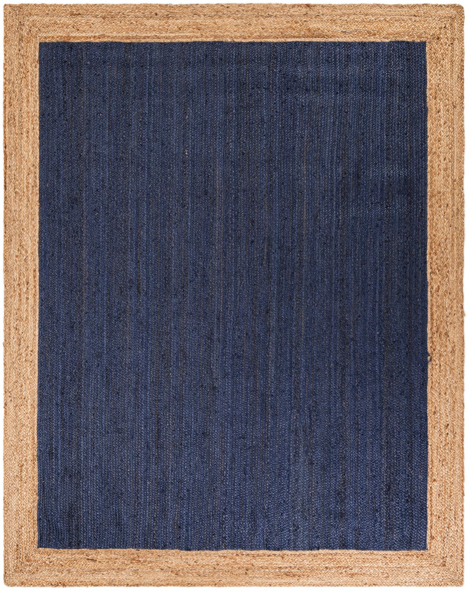 8' 1 x 10' Handmade Braided Jute Rug