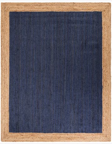 8' 1 x 10' Handmade Braided Jute Rug