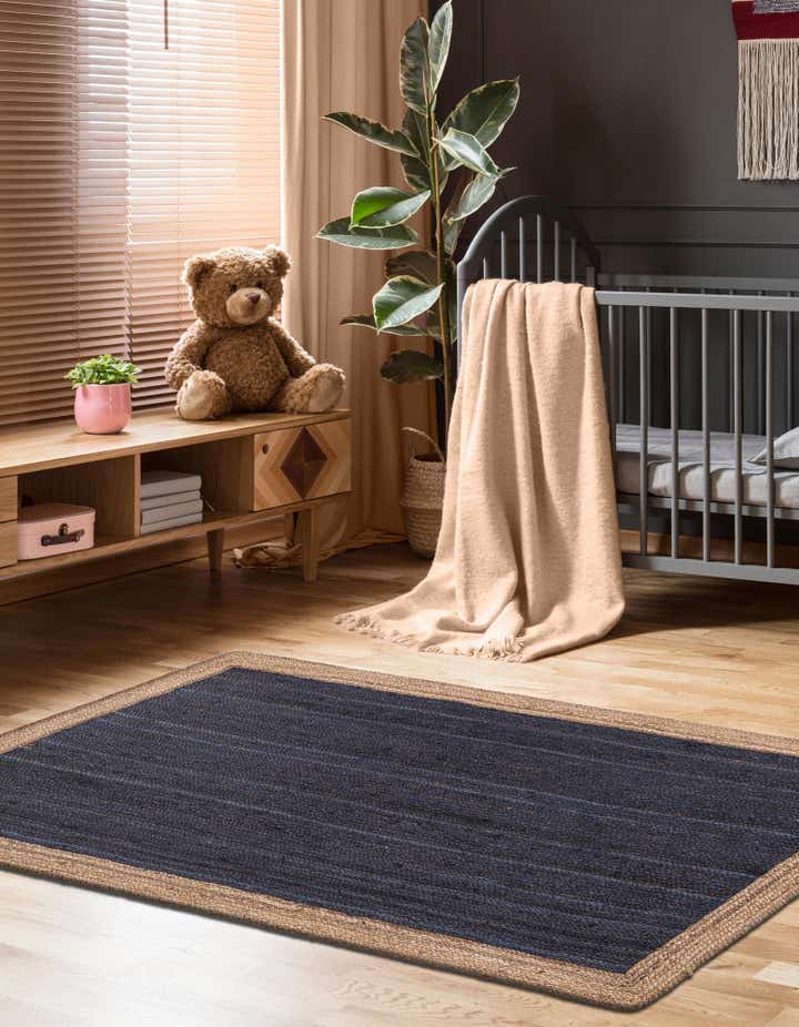 2' x 3' 1 Handmade Braided Jute Rug