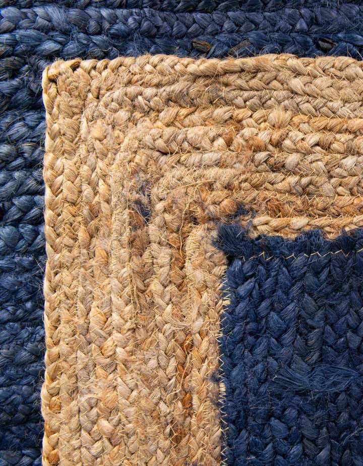 2' x 3' 1 Handmade Braided Jute Rug