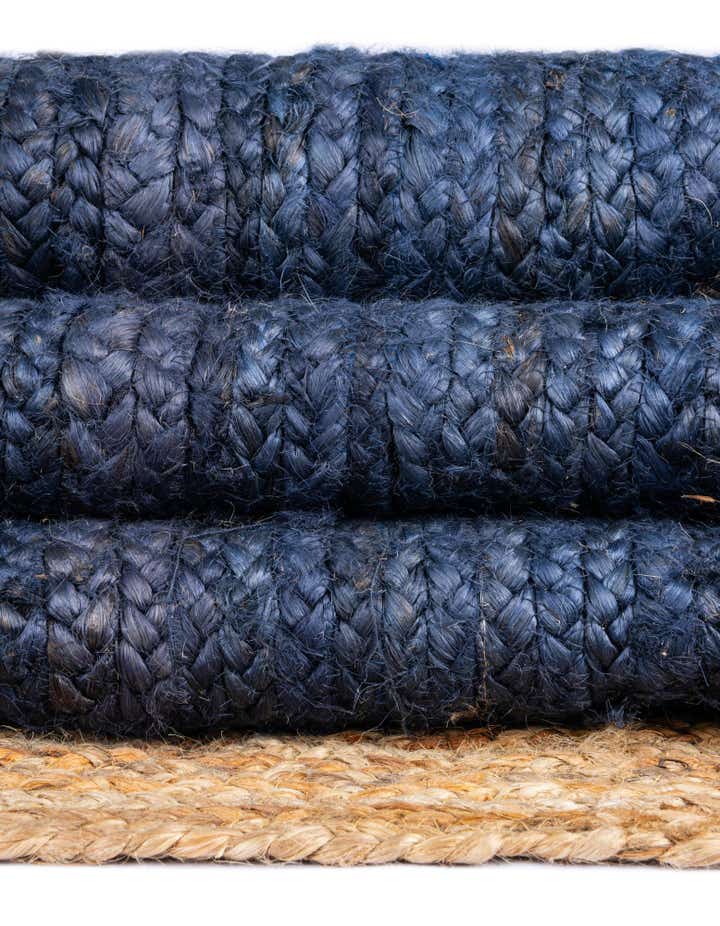 2' x 3' 1 Handmade Braided Jute Rug