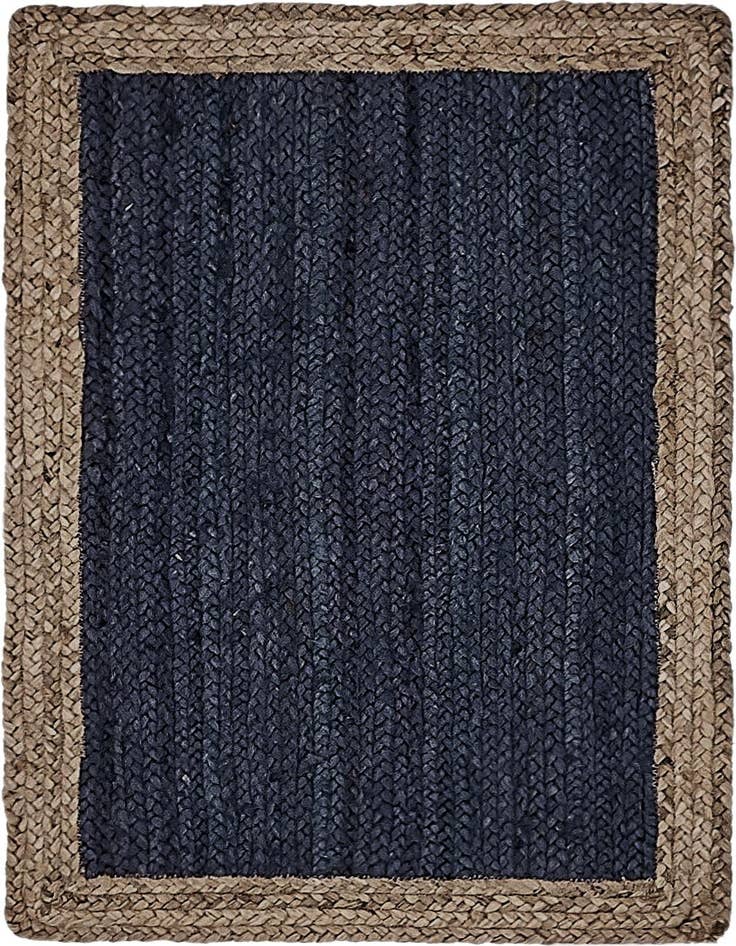 Detail image of 2' x 3' 1  Hand Braided Jute Rug