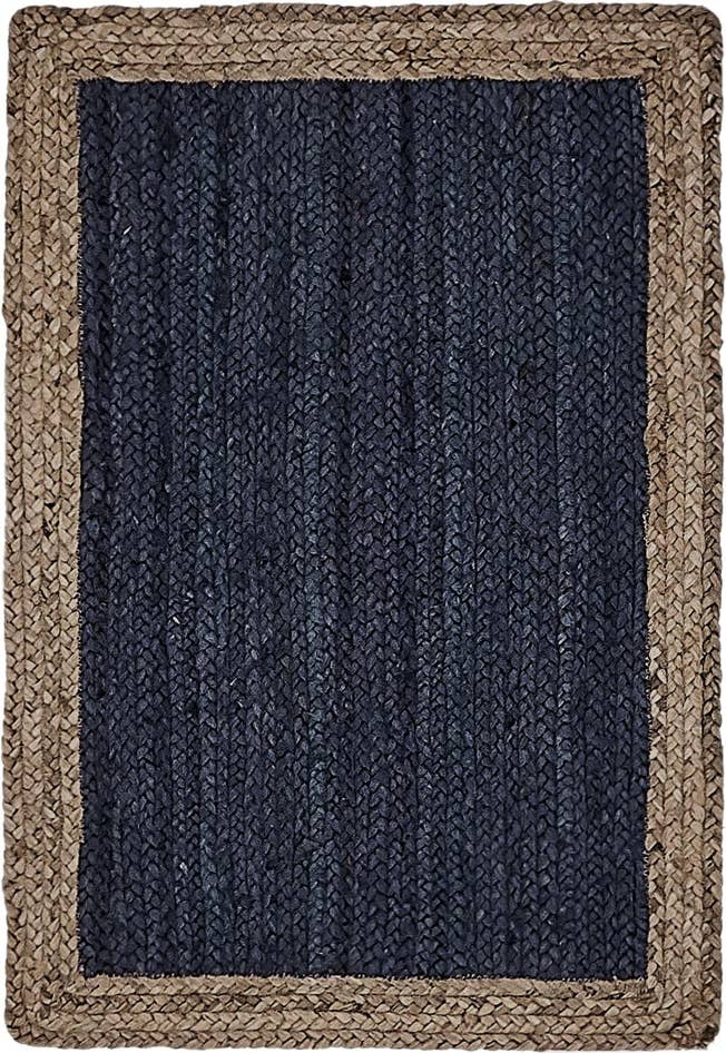 Detail image of 2' x 3' 1 Handmade Braided Jute Rug