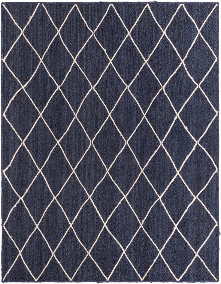 Detail image of 8' x 10'  Hand Braided Jute Rug