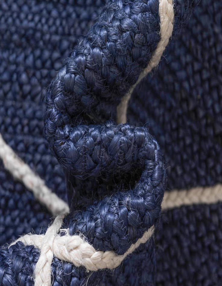 Detail image of 3' 3 x 5' 1  Hand Braided Jute Rug