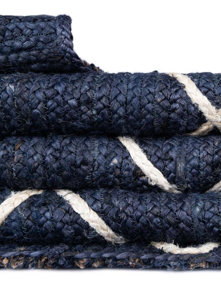 8' x 10' Handmade Braided Jute Rug
