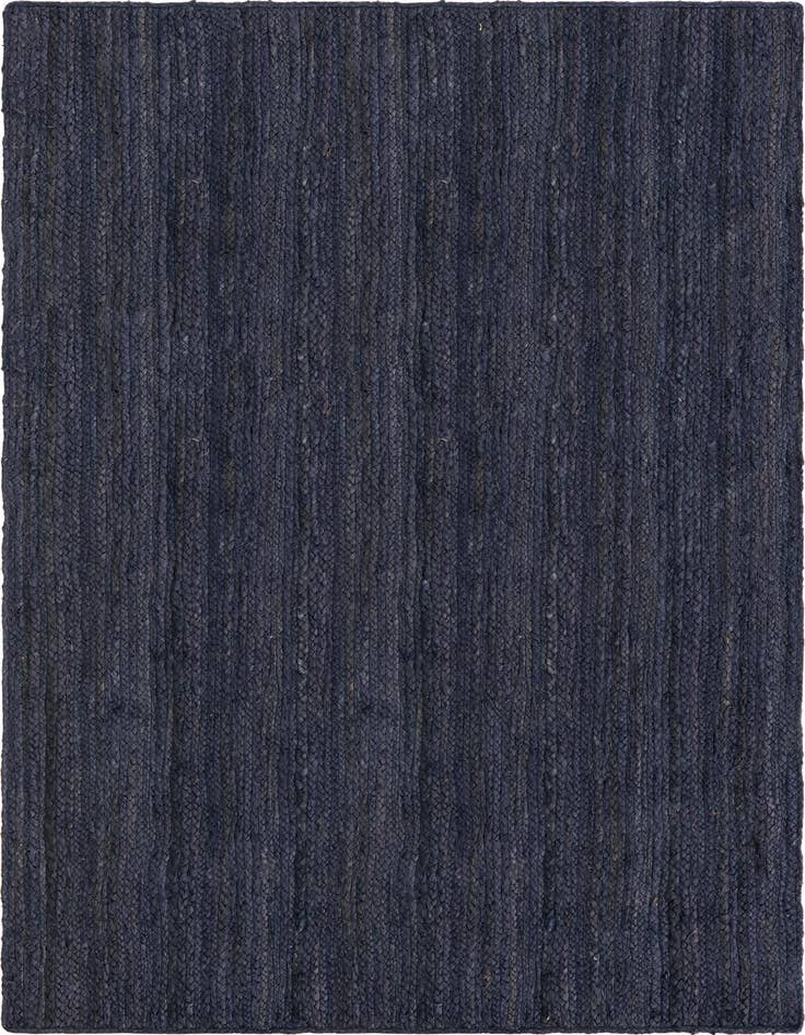 Detail image of 4' 1 x 6' 1  Hand Braided Jute Rug