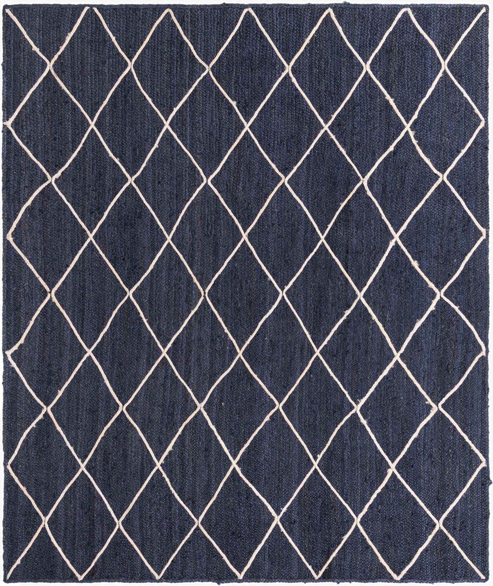 Primary image 8' x 10'  Hand Braided Jute Rug