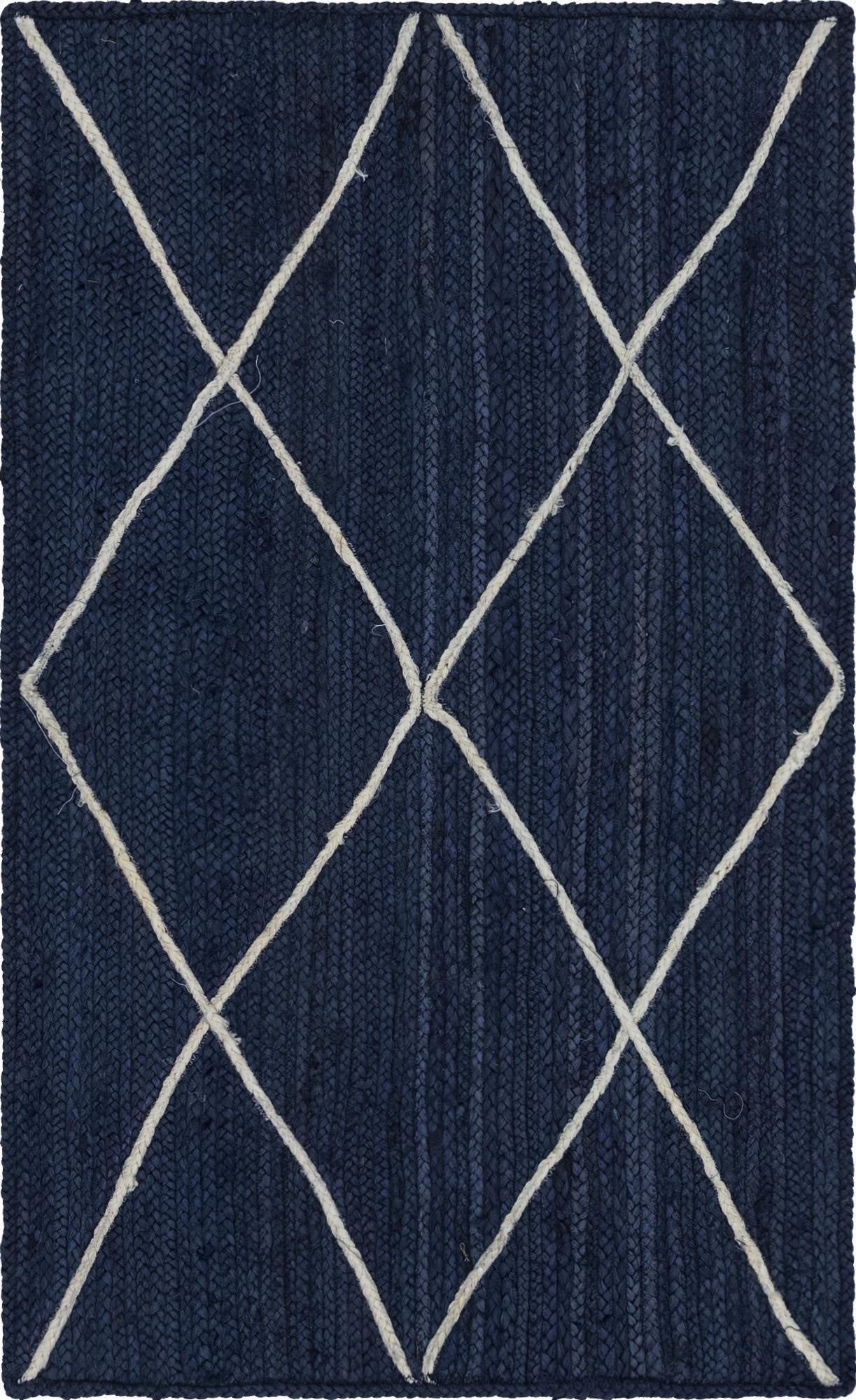 3' 3 x 5' 1  Hand Braided Jute Rug