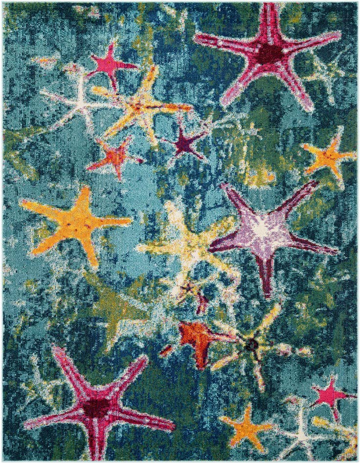 Detail image of 6' 1 x 9' Washable Capri Rug