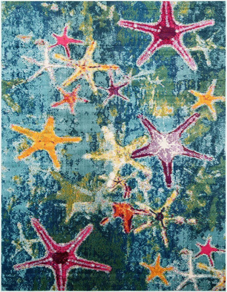 Detail image of 7' 10 x 11' Washable Capri Rug
