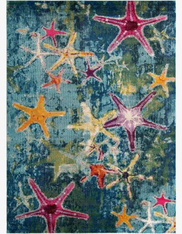 Navy Blue Washable Capri Rug