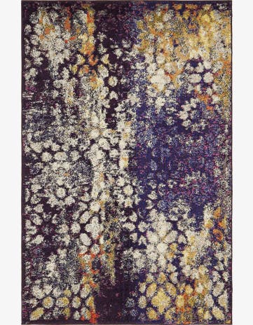 Navy Blue Washable Carnevale Rug