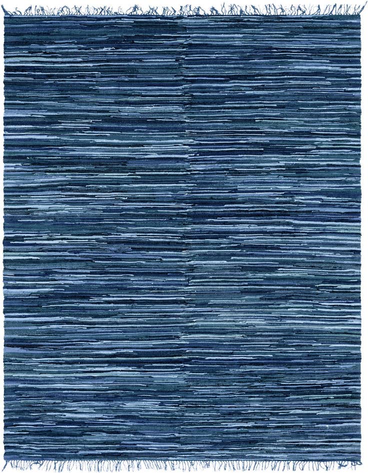 Detail image of 9' x 12' Hand Woven Chindi Cotton Rug
