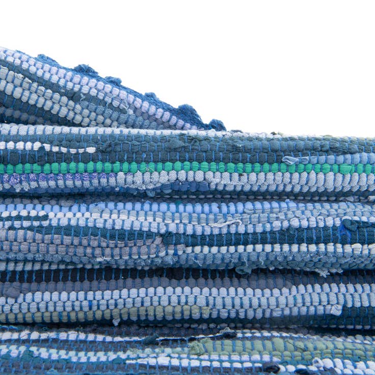 Detail image of 5' x 8' Hand Woven Chindi Cotton Rug