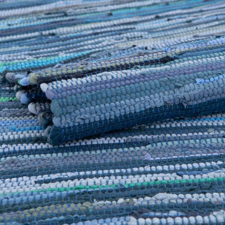 5' x 8' Hand Woven Chindi Cotton Rug