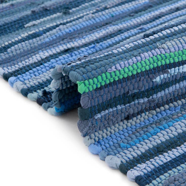 Detail image of 5' x 8' Hand Woven Chindi Cotton Rug