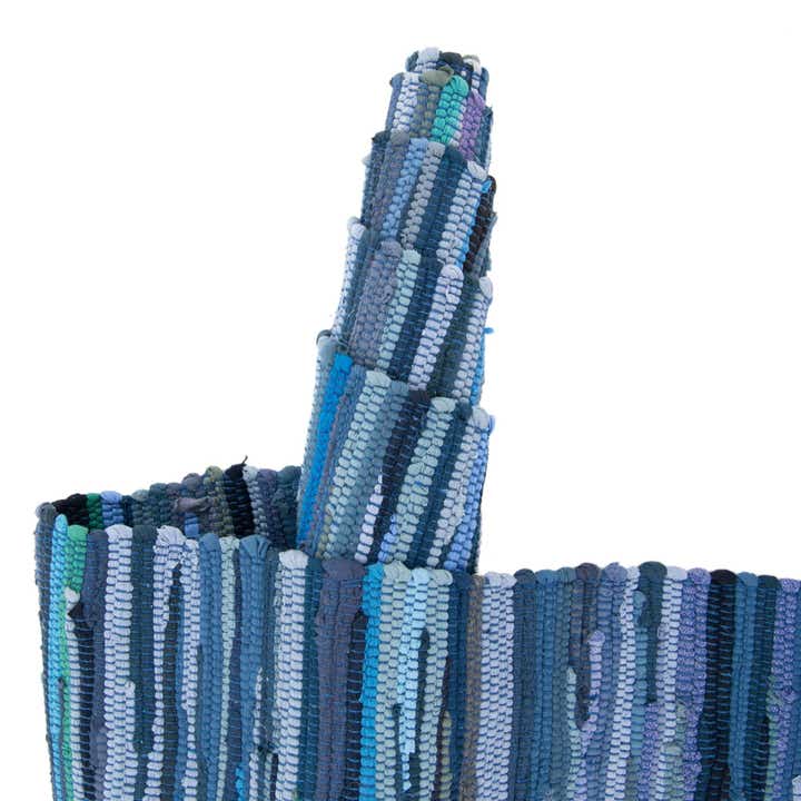 5' x 8' Hand Woven Chindi Cotton Rug