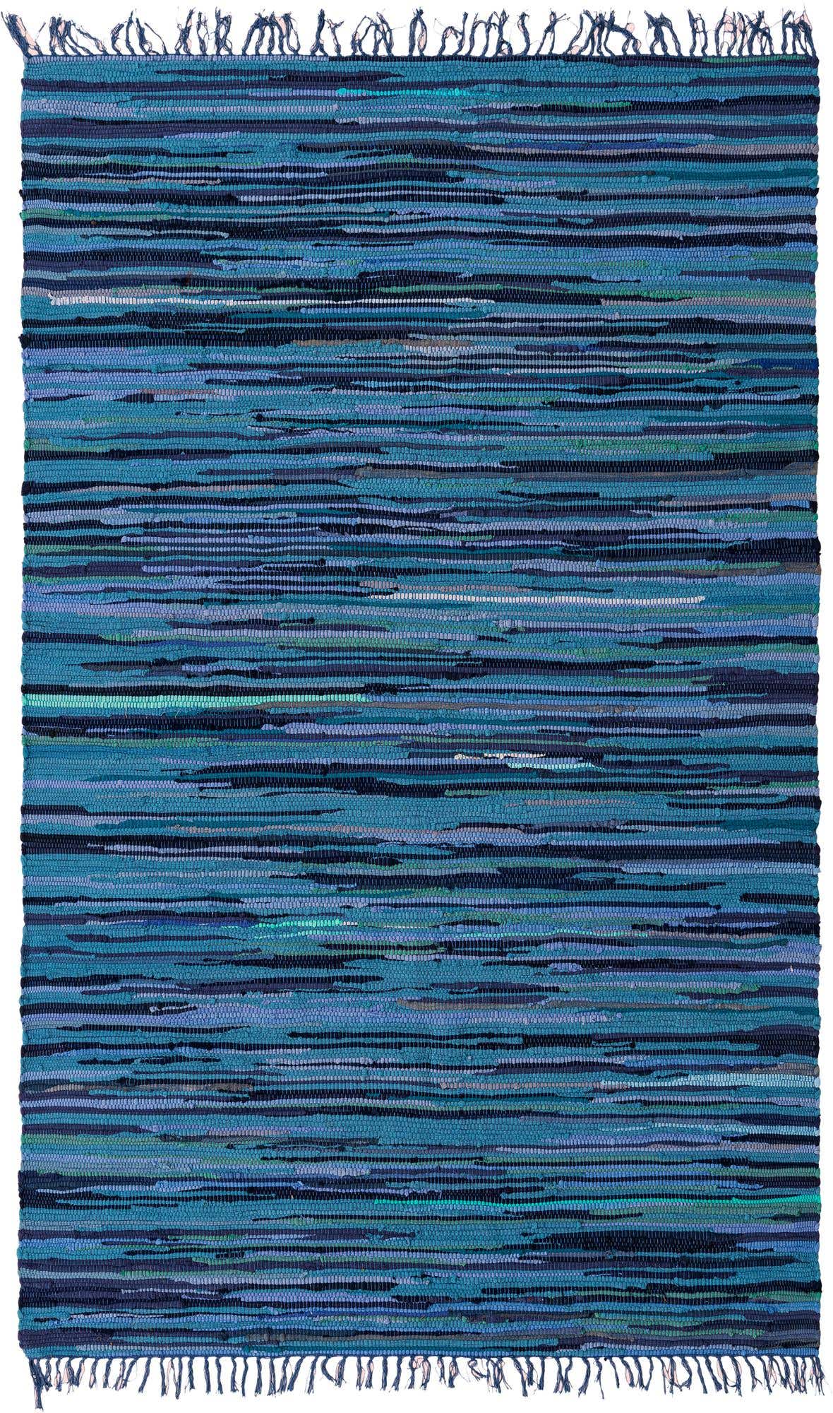 5' x 8' Hand Woven Chindi Cotton Rug