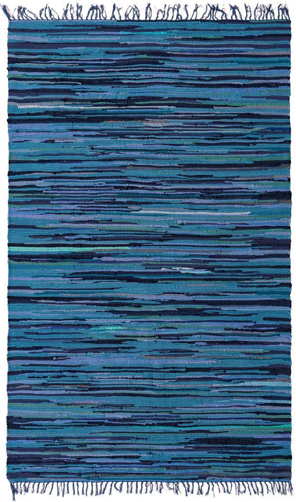 5' x 8' Hand Woven Chindi Cotton Rug