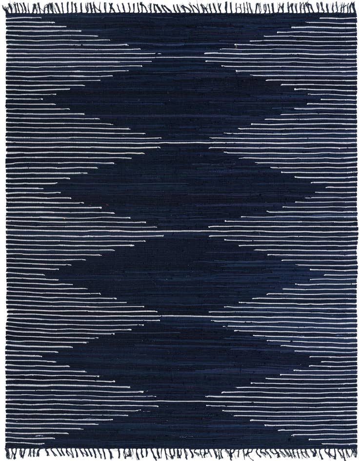 Detail image of 9' x 12' Hand Woven Chindi Cotton Rug