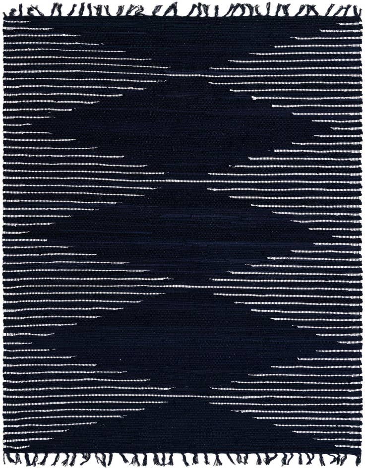 Detail image of 5' 1 x 8' Hand Woven Chindi Cotton Rug