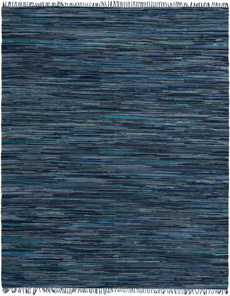 Detail image of 10' x 14' 1 Hand Woven Chindi Cotton Rug
