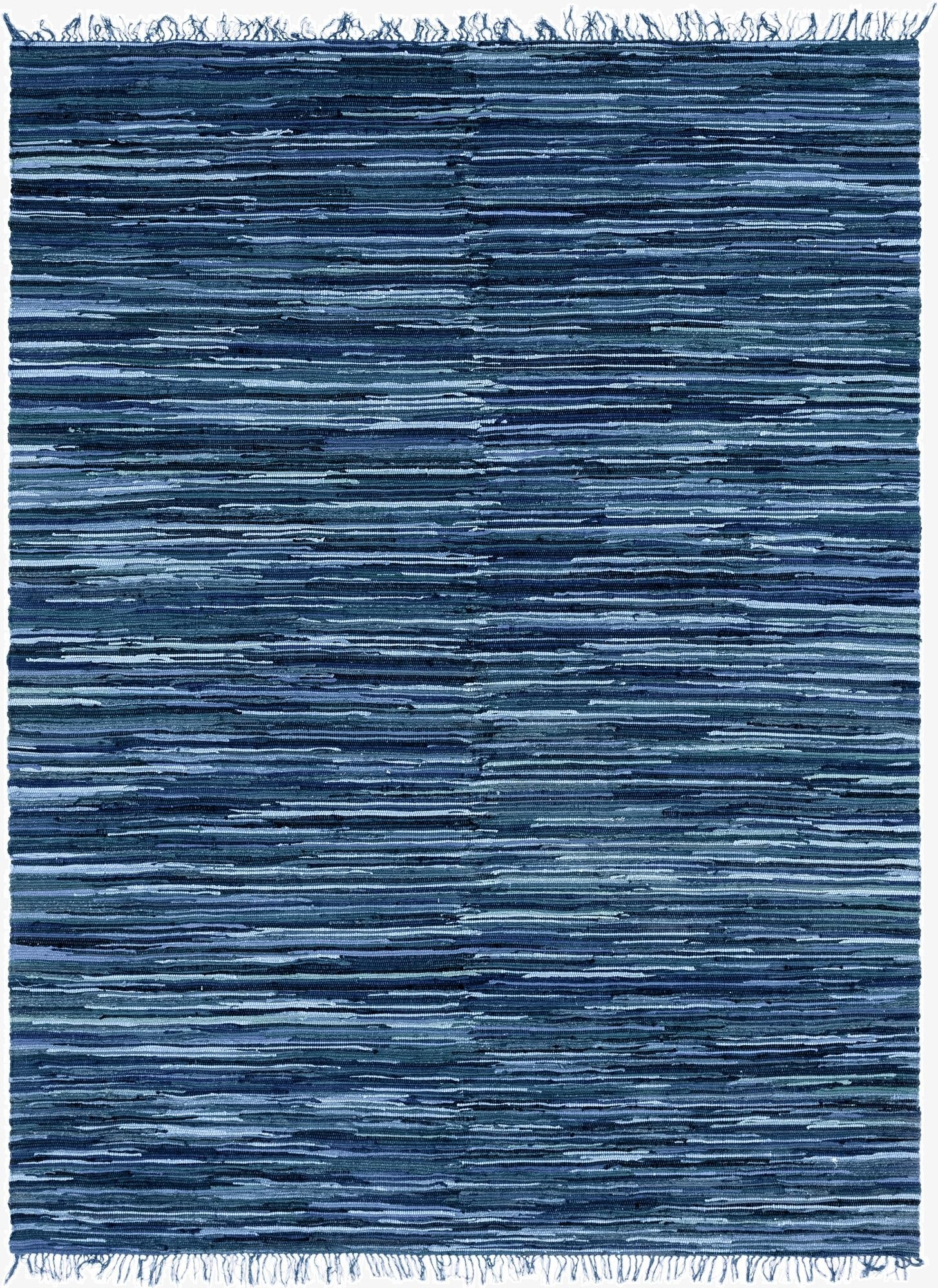 9' x 12'  Hand Woven Chindi Cotton Rug