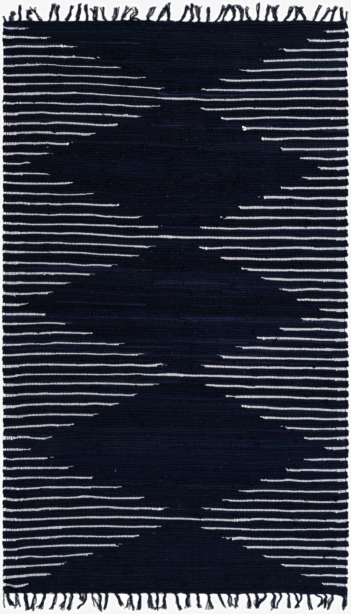 5' 1 x 8'  Hand Woven Chindi Cotton Rug