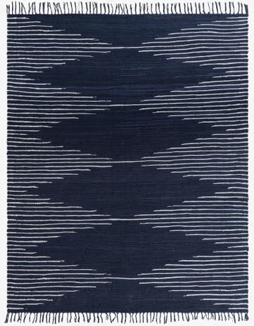 7' 10 x 10' Hand Woven Chindi Cotton Rug