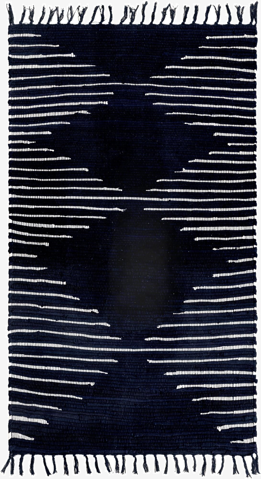 3' 3 x 5' 1  Hand Woven Chindi Cotton Rug