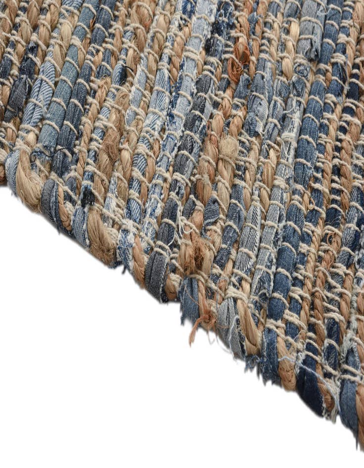 Detail image of 10' x 15' Hand Woven Chindi Jute Rug