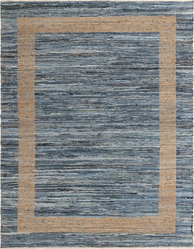 Detail image of 10' x 14' 1 Hand Woven Chindi Jute Rug