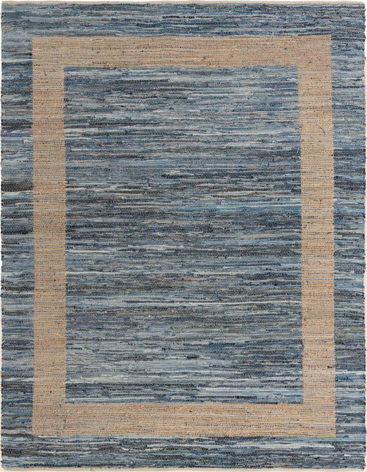 Detail image of 9' x 12' Hand Woven Chindi Jute Rug