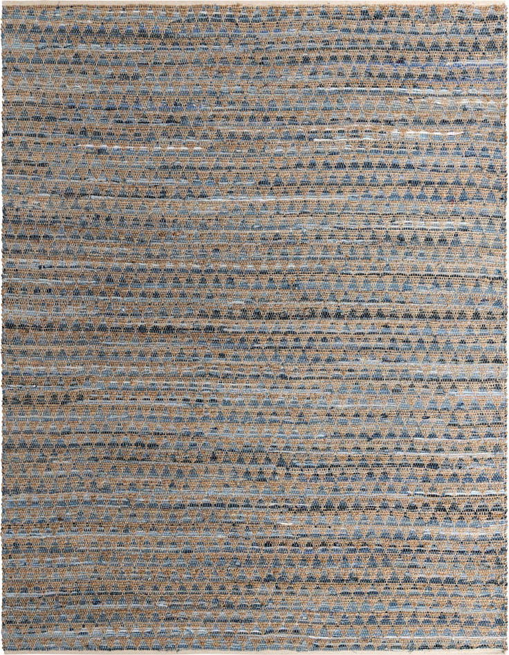 Detail image of 9' x 12' Hand Woven Chindi Jute Rug