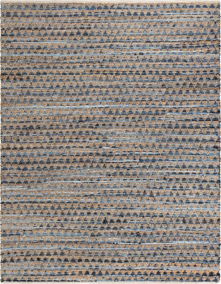 Detail image of 8' x 11' Hand Woven Chindi Jute Rug