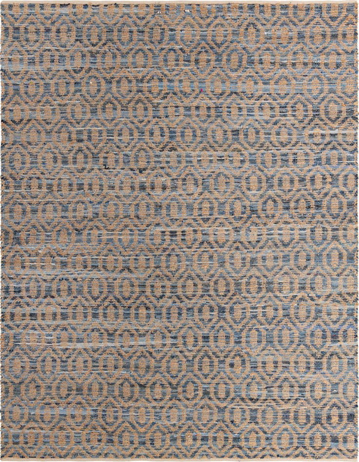 Detail image of 10' x 14' 1 Hand Woven Chindi Jute Rug