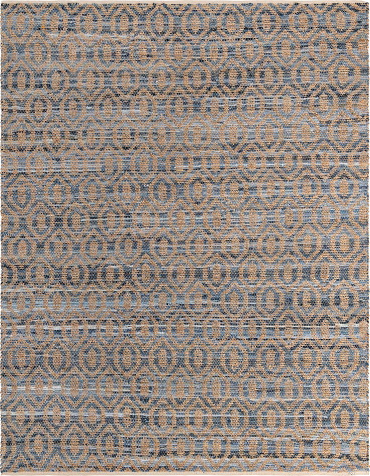 Detail image of 9' x 12' Hand Woven Chindi Jute Rug