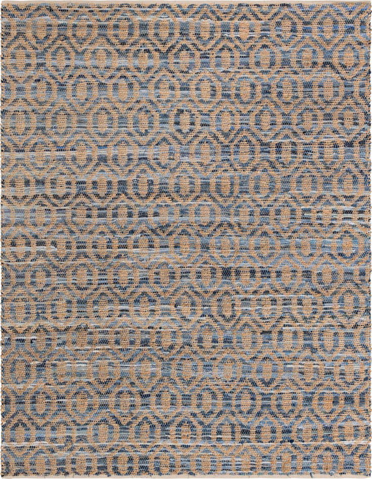 Detail image of 8' x 11' Hand Woven Chindi Jute Rug