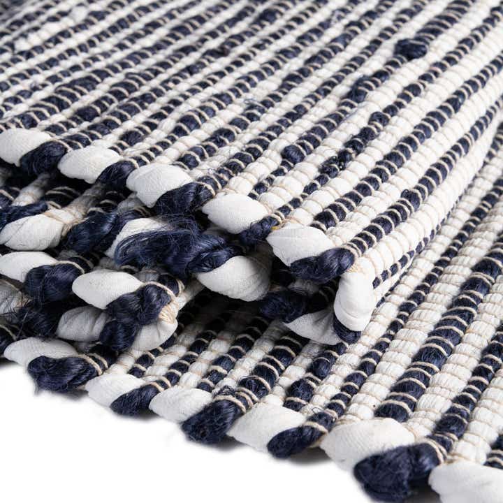 10' x 14' 1 Hand Woven Chindi Jute Rug