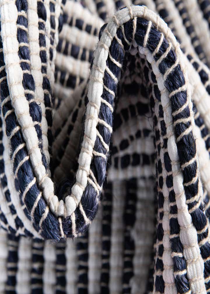 4' 1 x 6' 1 Hand Woven Chindi Jute Rug