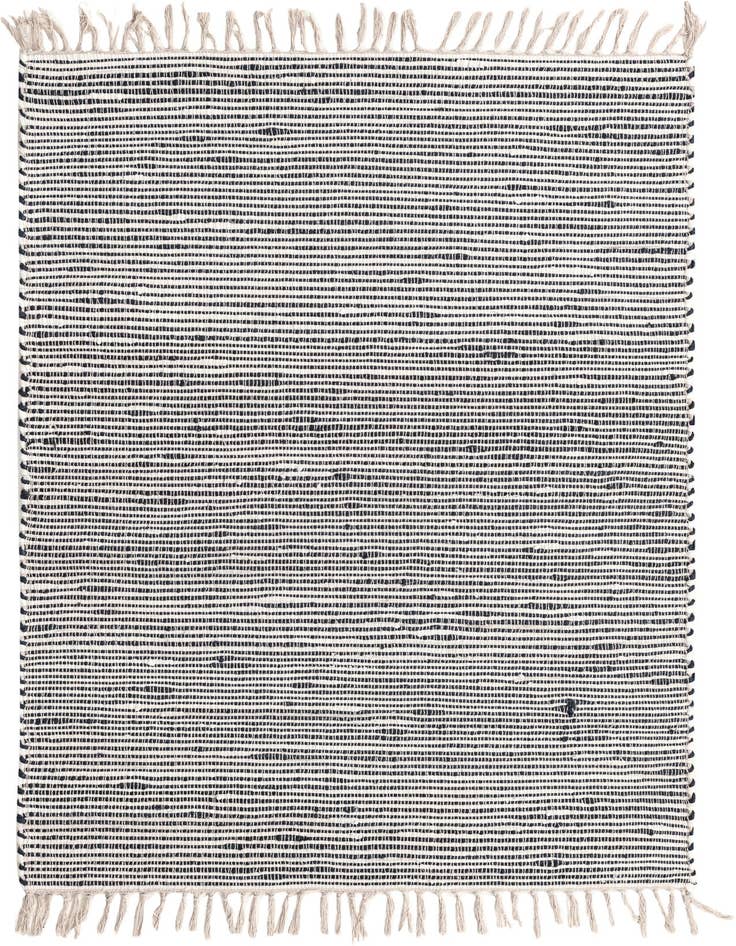Detail image of 4' 1 x 6' 1 Hand Woven Chindi Jute Rug