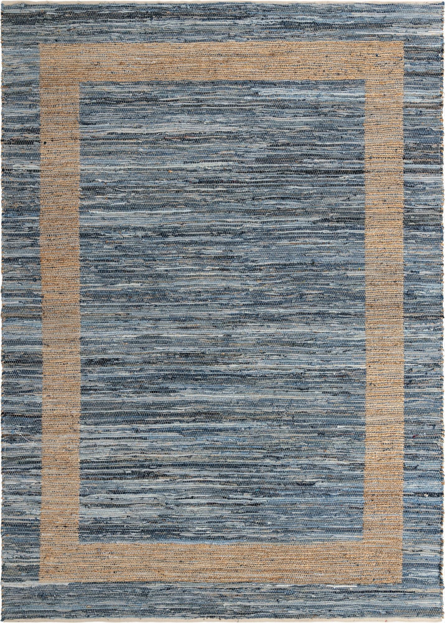 10' x 14' 1  Hand Woven Chindi Jute Rug