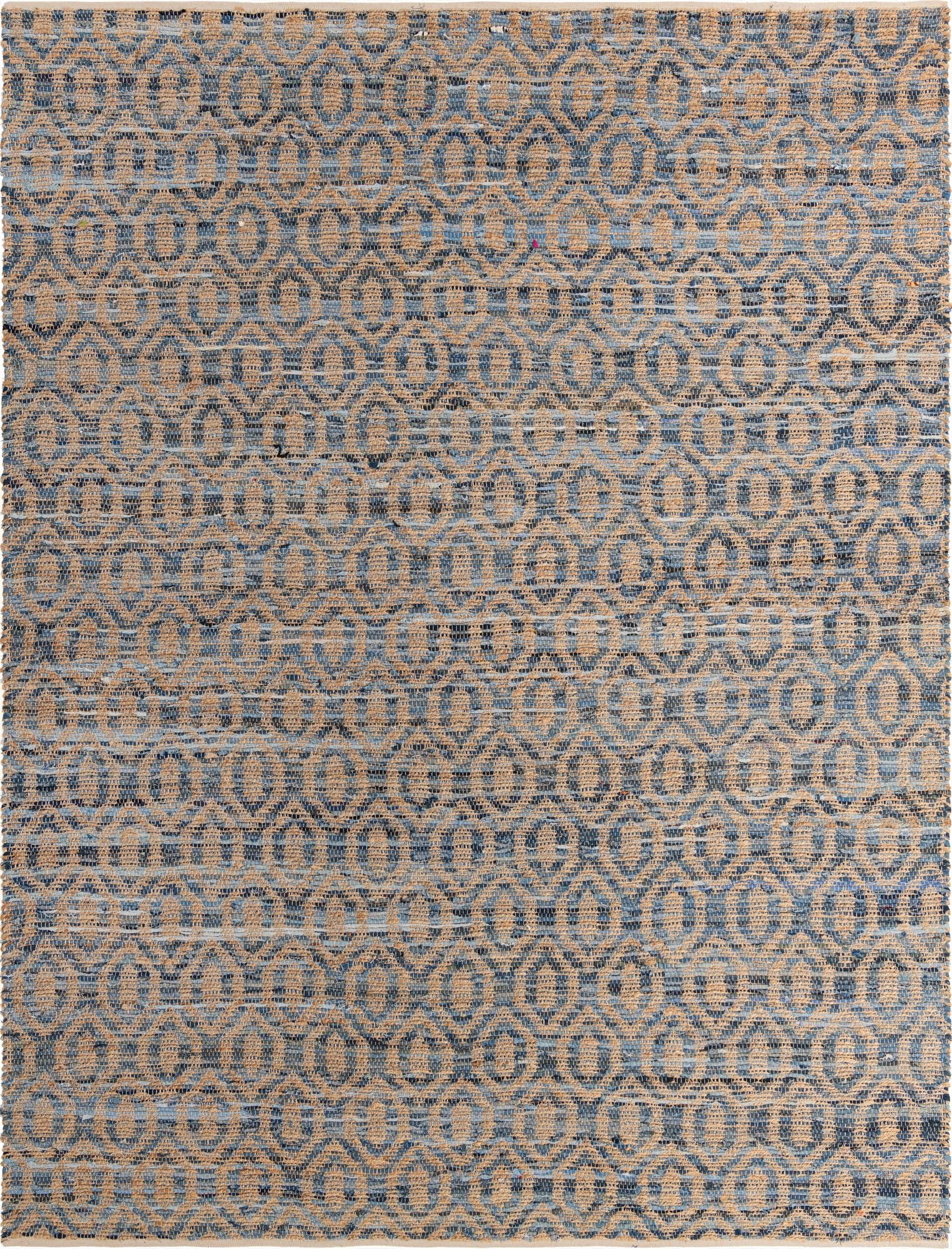 10' x 14' 1  Hand Woven Chindi Jute Rug
