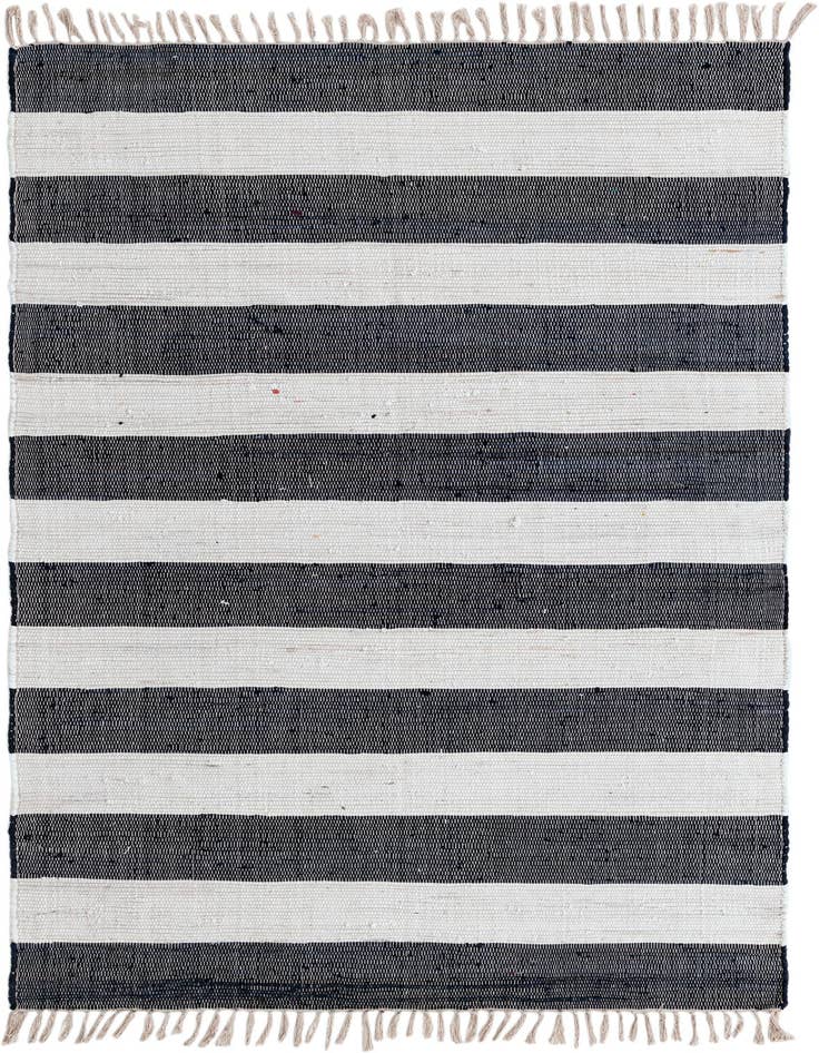Detail image of 5' 1 x 8' Hand Woven Chindi Rag Rug