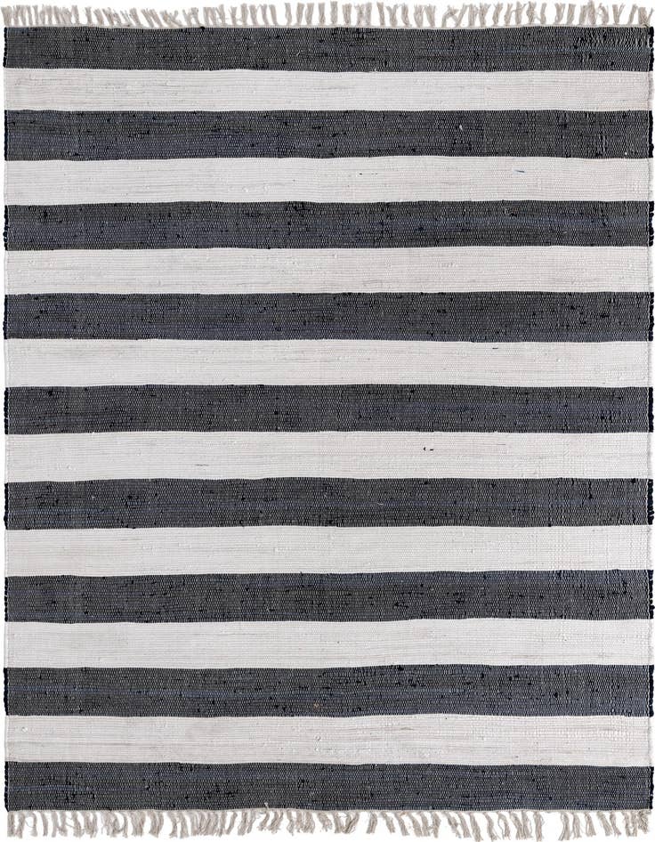 Detail image of 7' 1 x 10' Hand Woven Chindi Rag Rug