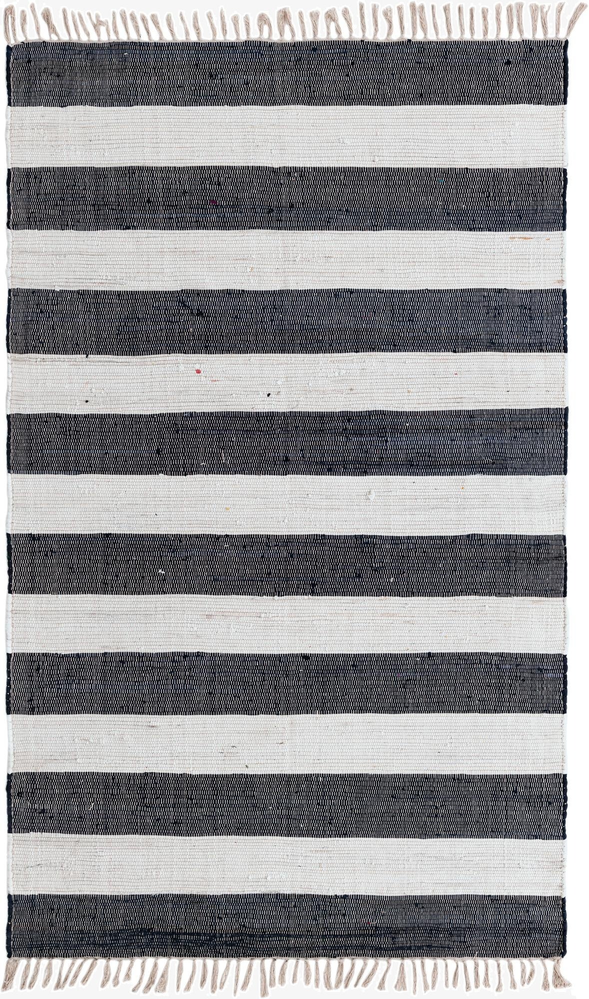 Primary image 5' 1 x 8'  Hand Woven Chindi Rag Rug